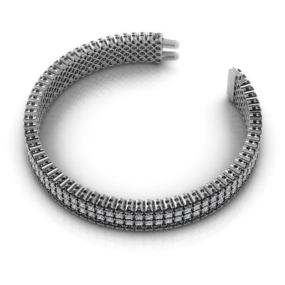 7.00CT Round Cut Diamonds Diamond Bracelets