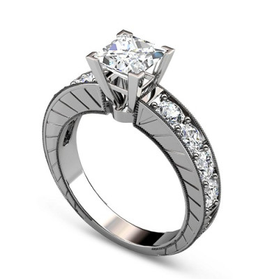 1.20CT Round Cut Diamonds Engagement Ring