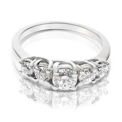 Round Cut 1.00CT Diamond Wedding Band