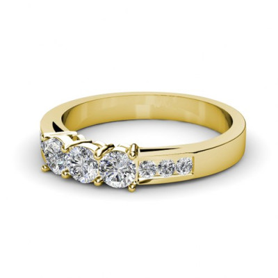Diamond Wedding Band - 1.00CT Round Cut Diamonds