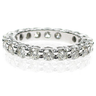 2.30CT Round Cut Diamonds Eternity Band