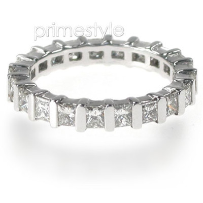 2.50CT Princess Cut Diamonds Eternity Band