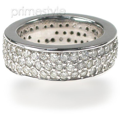2.20CT Round Cut Diamonds Eternity Band