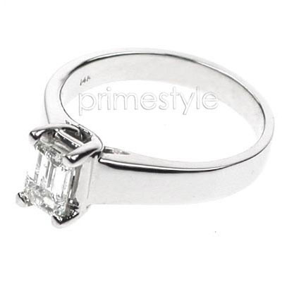 0.25CT Emerald Cut Diamond Solitaire Ring