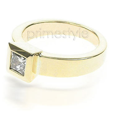 0.30CT Princess Cut Diamond Solitaire Ring