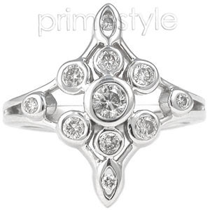 0.50CT Round Cut Diamonds Fashion Ring