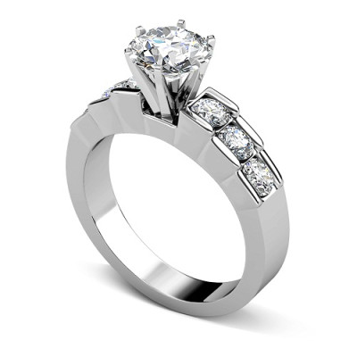 1.20CT Round Cut Diamonds Engagement Ring