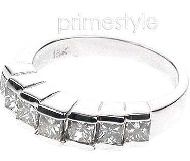 1.20CT Princess Cut Diamond Wedding Band