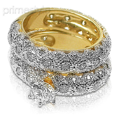 Round Cut Diamond Bridal Set - 3.00CT