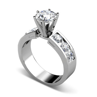 1.85CT Round Cut Diamonds Engagement Ring