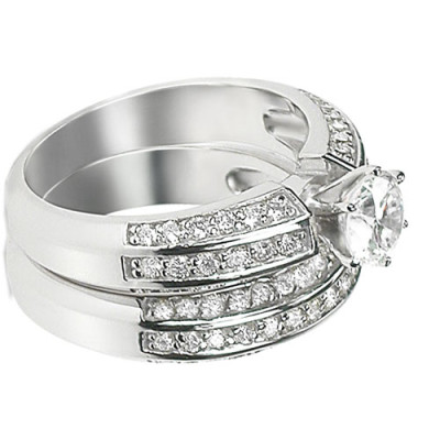 Diamond Bridal Set with 1.95CT Total Weight