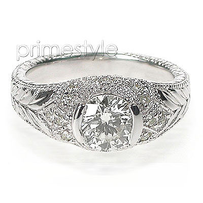 1.40CT Round Cut Diamonds Engagement Ring