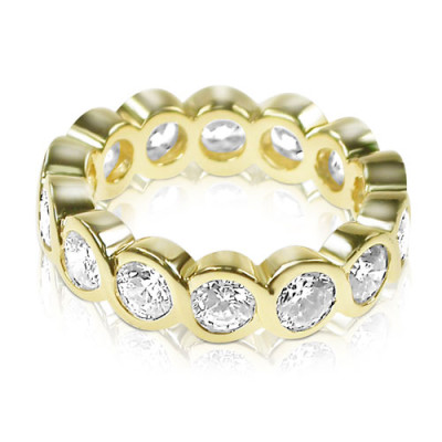 3.10CT Round Cut Diamonds Eternity Band