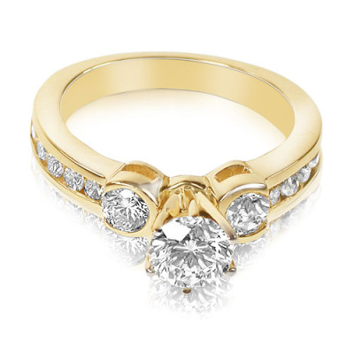1.20CT Round Cut Diamonds Engagement Ring