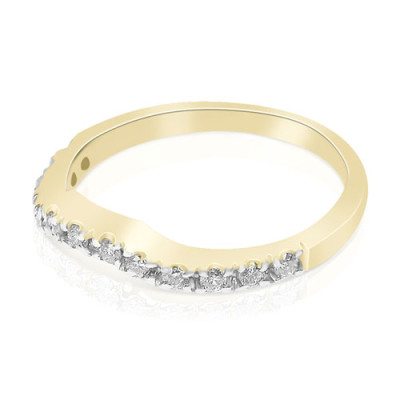 0.30CT Round Cut Diamond Wedding Band