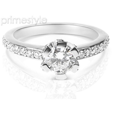1.35CT Round Cut Diamonds Engagement Ring