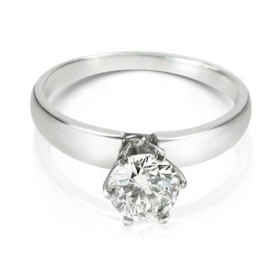 0.25CT Round Cut Diamond Solitaire Ring