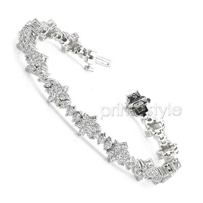 Diamonds Tennis Bracelet with 6.00CT and 14KT White Gold