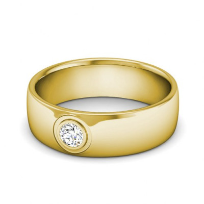 0.70CT Round Cut Diamonds Men's Wedding Band