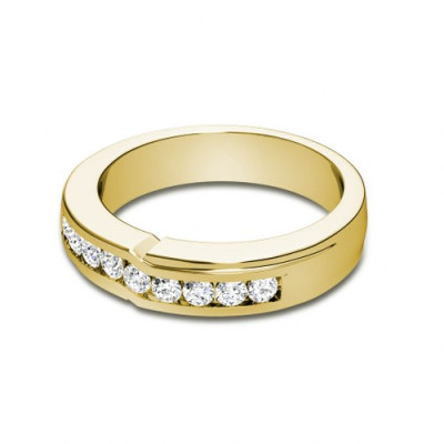 Wedding Band - 0.40CT Round Cut Diamonds