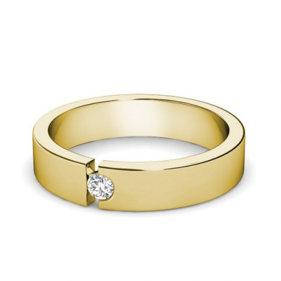 0.15CT Round Cut Diamond Wedding Band