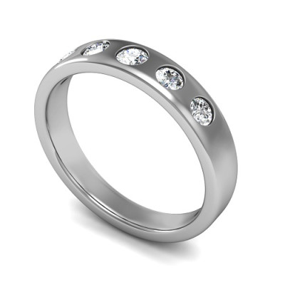 0.75CT Round Cut Diamonds Men's Wedding Band