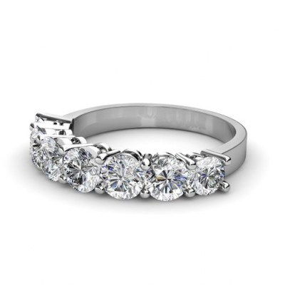 Round Cut 2.00CT Diamond Wedding Band