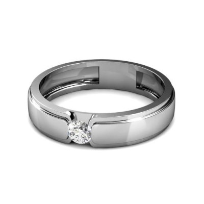 0.35CT round cut diamonds mens ring