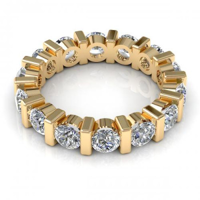 1.50CT round cut diamonds eternity ring