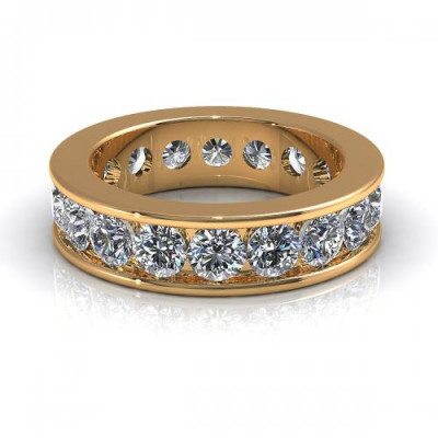 2.00CT round cut diamonds eternity ring