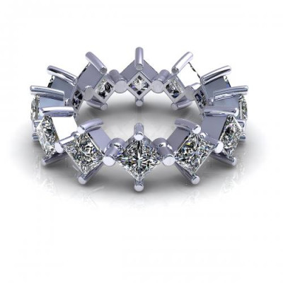 2.00CT princess cut diamonds eternity ring
