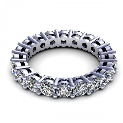 2.50CT round cut diamonds eternity ring