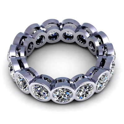 1.50CT round cut diamonds eternity ring