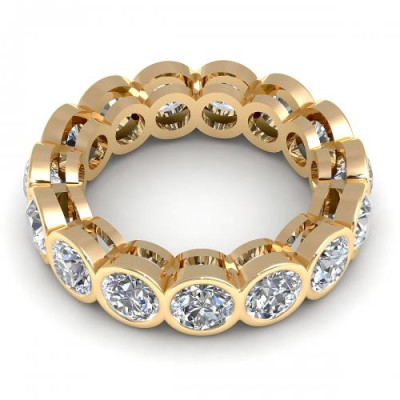 1.50CT round cut diamonds eternity ring
