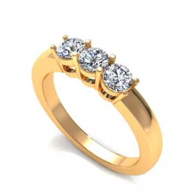0.60CT round cut diamonds wedding band