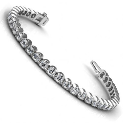 2.00CT round cut diamonds tennis bracelets
