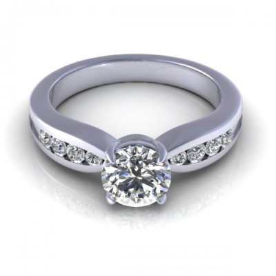 0.60CT round cut diamonds engagement ring