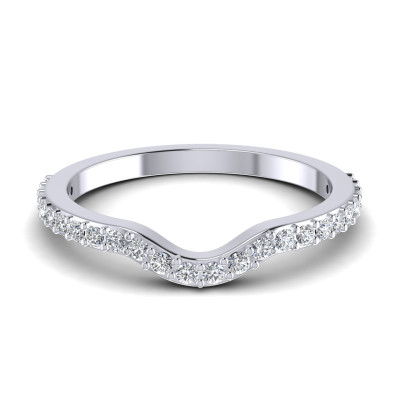 0.25CT Round Cut Diamonds Wedding Band
