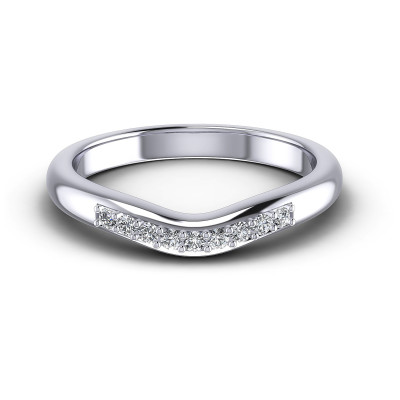 0.15CT Round Cut Diamonds Wedding Bands