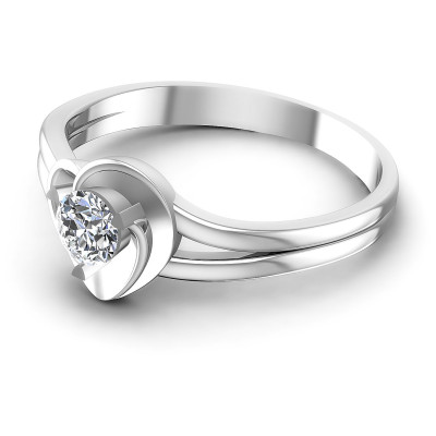 0.25CT Round Cut Diamonds Solitaire Ring