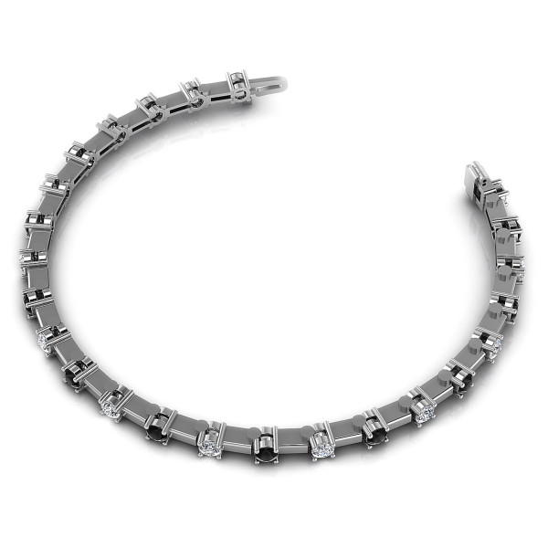 1.00CT Round Cut Diamonds Diamond Bracelets