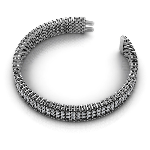 7.00CT Round Cut Diamonds Diamond Bracelets