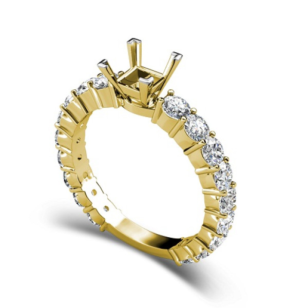 2.40CT Round Cut Diamonds Engagement Ring