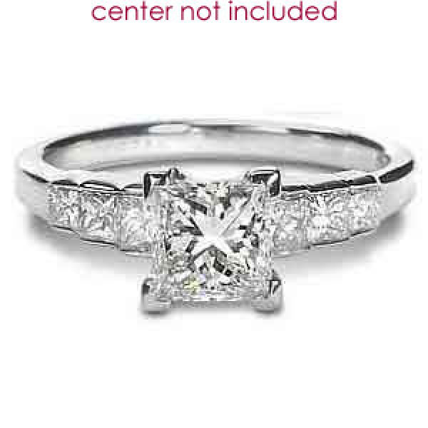 0.80CT Princess Cut Diamonds Engagement Ring