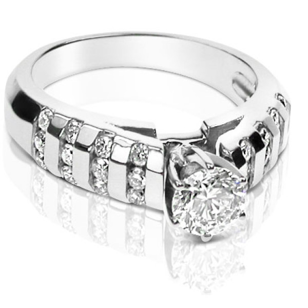 0.75CT Round Cut Diamonds Engagement Ring