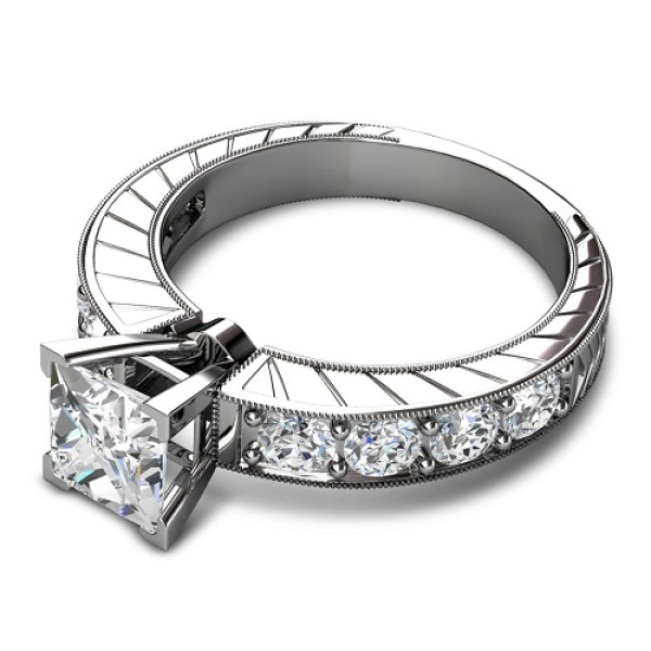 1.20CT Round Cut Diamonds Engagement Ring