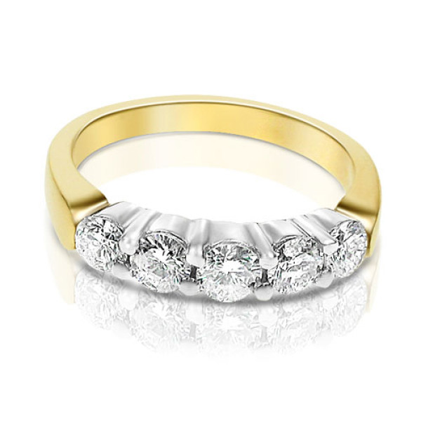 0.80CT Diamond Wedding Band - Round Cut Diamonds
