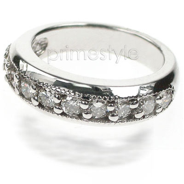 1.30CT Round Cut Diamond Wedding Band
