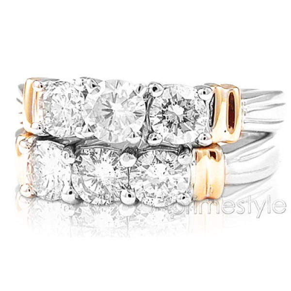 1.25CT Bridal Set with Round Cut Diamonds 
