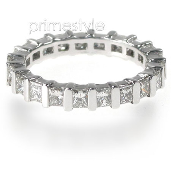 2.50CT Princess Cut Diamonds Eternity Band